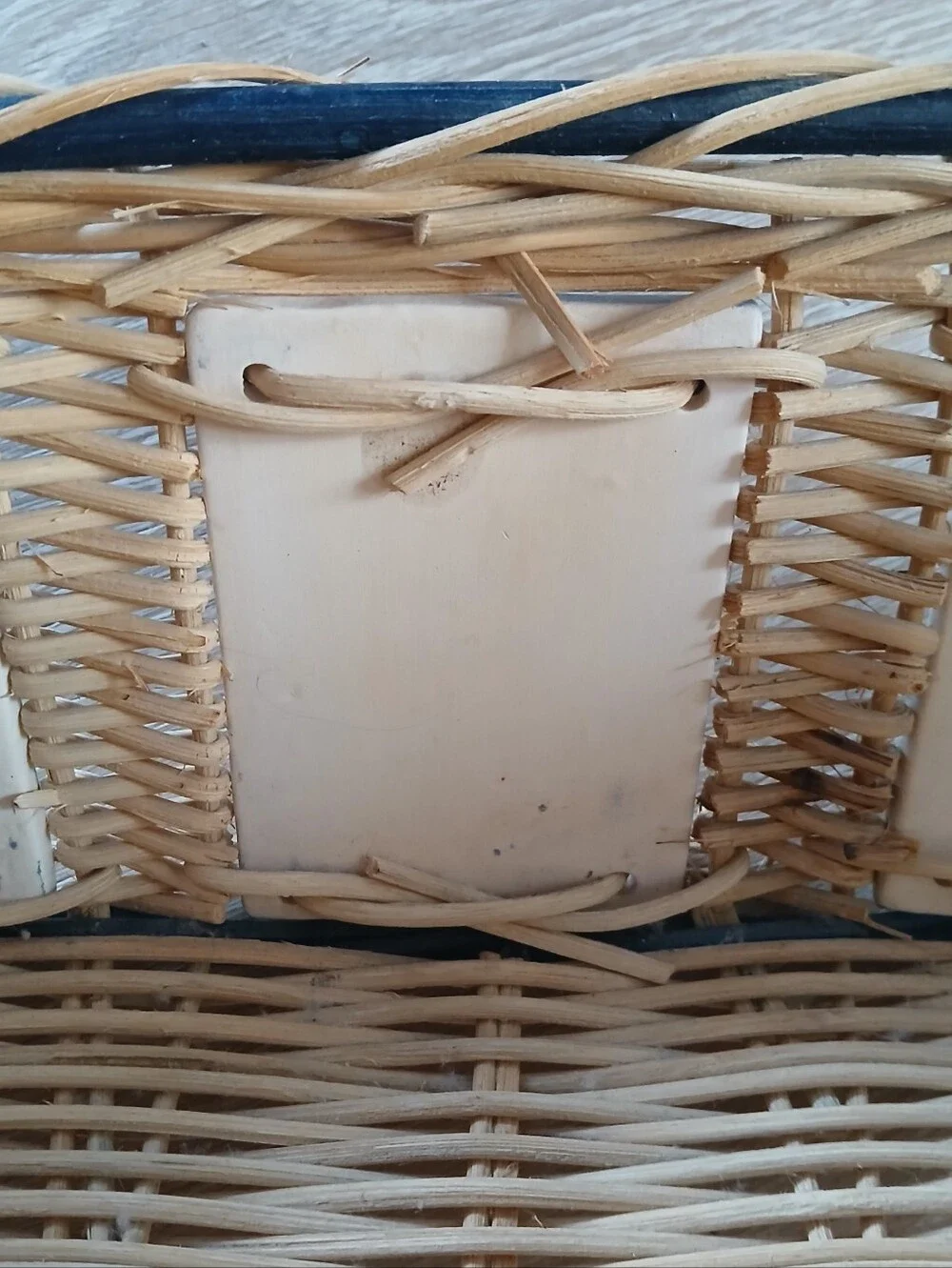 Woven Basket Nautical Ceramic Tiles Lighthouse Sailboat Coastal Decor Storage